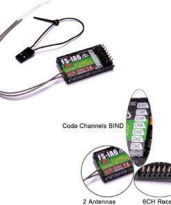 GoolRC Flysky FS-i6 AFHDS 2A 2.4GHz 6CH Radio System Transmitter for RC Helicopter Glider with FS-iA6 Receiver Mode 2 19 616UebHptEL