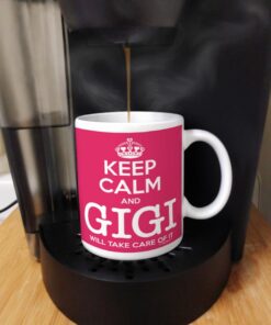 ThisWear Gigi Mother's Day Gift Keep Calm Gigi Will Take Care of It Funny Gigi 11oz Ceramic Coffee Cup Tea Cup Pink 11oz Pink 1 11 616VWlhpFML