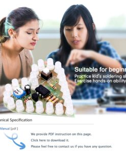 Soldering Practice Kit, Icstation Heart Shaped Led Light Soldering Project Electronics DIY Solder Kit for Back to School Students STEM Learning Project (Red, 1pc) Red 17 616Vc4hbLAL