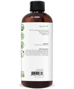 Premium Nature Avocado Oil for Skin - Avocado Oil for Hair Growth - Pure Organic Avocado Oil - Avacado Oil - Natural and Gentle Avocado Oil for Face Body Oil Hydrating Carrier Oil 4oz 4 Fl Oz (Pack of 1) 7 616VgcbvsL