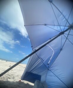 Sport-Brella Super-Brella SPF 50+ Sun and Rain Canopy Umbrella for Camping, Beach and Sports Events (8-Foot, Blue) 30 616VlsfjGiL