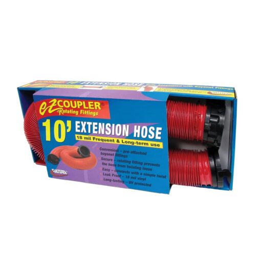 Valterra D04-0113 EZ Coupler 10' RV Extension Hose, Red 10 Ft Extension