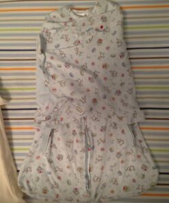 HALO 100% Cotton Sleepsack Swaddle, 3-Way Adjustable Wearable Blanket, TOG 1.5, Cream, Small, 3-6 Months Small (Pack of 1) 29 616XOv4iQHL