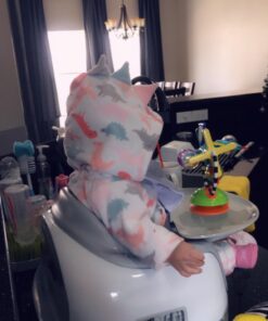 Bumbo Baby Toddler Adjustable 3 in 1 Multi Seat High Chair and Booster Seat with Removable Tray and Buckle Strap for Toddlers 1 to 3, Cool Gray Cool Grey 24 616agQu6k3L