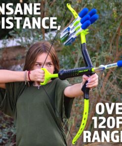 Original and Superior FAUX BOW 4.0 Lizardite - Kids Bow and Arrow Set - Durable Impact Foam Tip Arrows - Outdoor Toy for Girls and Boys - Perfect for Backyard Target Practice - Beware of Imitations 12 616bIvk44TL