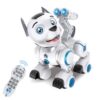 fisca Remote Control Robotic Dog RC Interactive Intelligent Walking Dancing Programmable Robot Puppy Toy Electronic Pets with Light and Sound for Kids Boys Girls Age 6, 7, 8, 9, 10 and Up Years Old