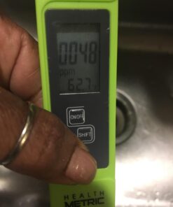 Professional TDS ppm Conductivity Meter - Quick and Easy EC TDS and Temperature Test Pen | 0-9999 ppm with ± 2% Accuracy | Perfect 3-in-1 Tester For Ro Water Aquarium Hydroponics Coffee Pool etc. White 34 616c8Cn7kuL