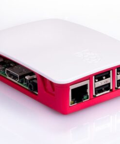 Raspberry Pi RASPBERRY-PI3-CASE Official Raspberry Pi 3 Case, Red/White Single 27 616jXZ40z7L