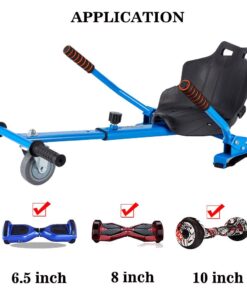 Hoverboard Seat Attachment for Kids & Adults, Hoverboard Go Kart Attachments Fits Self Balancing Scooter, Hoverboard Accessories with Adjustable Frame, Transforming into Go Kart Blue' 17 616juOPV0L
