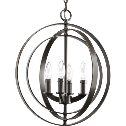 Progress Lighting P3827-20 Equinox Hall & Foyer, 16-Inch Diameter x 18-3/8-Inch Height, Bronze