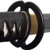 Handmade Sword - Aluminium Alloy Unsharpened Iaido Training Katana/Wakizashi Sword, Handmade, Full Tang, Black Scabbard (Musashi Wakizashi) 3 616kYN 60GL