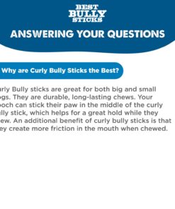 Best Bully Sticks All Natural Dog Chews - 5-6 Inch Curly Bully Sticks - USA Baked & Packed - Highly Digestible, Limited Ingredient, Rawhide Alternative Dog Chew - 12 Pack 5-6 Inch (12 Pack) 13 616kgcLVpsL