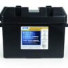 Camco Large Battery Box with Straps and Hardware - Group 27, 30, 31 |Safely Stores RV, Automotive, and Marine Batteries | Measures Inside 7-1/4" x 13-1/4" x 8-5/8" | (55373), Black Frustration Free Packaging 61 616l0cPXxkL