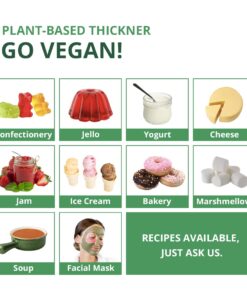 Alternative view of LIVING JIN Agar Agar Powder (4oz) Vegan Gelatin Substitute, Certified Gluten-free, Non-GMO, 100%, Sugar-free, Halal, Desserts, 100% Natural Red Algae 4 Ounce (Pack of 1)