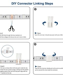 DAYBETTER Waterproof Led Strip Lights Kit 16.4ft RGB Color Changing Led Lights with Remote Controller for Bedroom Party Home Kicthen Room Decoration for Indoor Outdoor Use 16.4 ft 18 616oL8JYhdL
