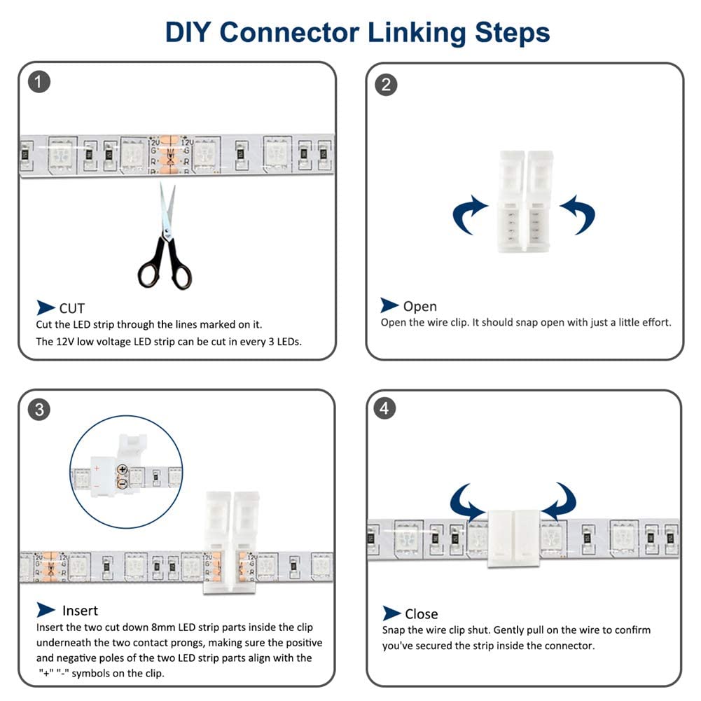 DAYBETTER Waterproof Led Strip Lights Kit 16.4ft RGB Color Changing Led Lights with Remote Controller for Bedroom Party Home Kicthen Room Decoration for Indoor Outdoor Use 16.4 ft 4 DAYBETTER Waterproof Led Strip Lights Kit 16.4ft RGB Color Changing Led Lights with Remote Controller for Bedroom Party Home Kicthen Room Decoration for Indoor Outdoor Use 16.4 ft - Image 4