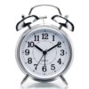 Sharp SPC800 Quartz Analog Twin Bell Alarm Clock (Silver)