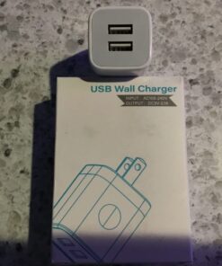 X-EDITION Wall Charger,4-Pack 2.1A Dual Port USB Power Adapter Plug Charging Block Cube for Phone 8/7/6 Plus/X, Pad, Samsung Galaxy S5 S6 S7 Edge,LG, Android (White) White 37 616pZu5wRL