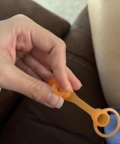 ChooMee SoftSip Food Pouch Top | Baby Led Weaning | No Spill Flow Control Valve, Protects Childs Mouth, 100% Silicone, BPA Free | 2CT Orange Aqua 46 616q5Yx7ZZL