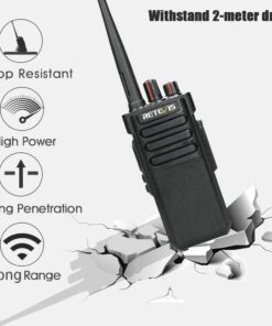 Retevis RT29 High Power 2 Way Radios Long Range, 3200mAh Rechargeable Walkie Talkies Bulk, Two Way Radios for Warehouse, Construction, Business Team(10 Pack) 11 616ssqWOKQL