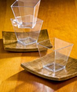 Zappy 100 Ct Elegant Square Mini Cube 2oz Clear Tasting Sample Shot Glasses 100 Ct Dessert Cups Disposable Plastic 100 Count (Pack of 1) 30 616vS5MfnL