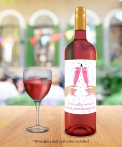 Pixelverse Design Bachelorette Wine Bottle Labels - 4" x 5" (6 pack) Bridal Shower Party Favors Gifts Bridesmaids Engagement Wedding Decorations Bride Maid of Honor Reception 26 616vdDNQmqL