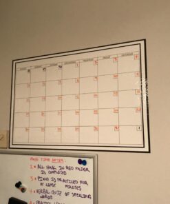 WallPops WPE0447 Large Monthly Dry Erase Calendar Decal, White & Off-White 35 616yO29UZ4L