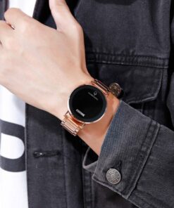 Alternative view of Gosasa Touch Screen Digital LED Waterproof Men Womens Sport Casual Stainless Steel Wrist Watch B Rose Gold