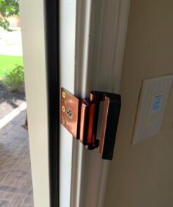 BAOWEIJD Door Lock Child Proof, Home Security Door Reinforcement Lock Withstand 800 lbs Door Latch Double Safety Security Protection for Your Home (Brown Door Security Lock) Brown 37 616zFMWb4vL