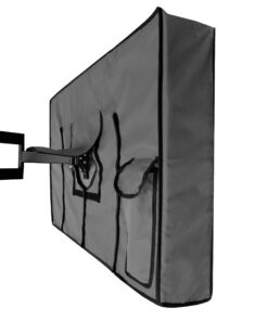 KHOMO GEAR Outdoor TV Cover Universal Weatherproof Protector for 55-58 Inch TV - Fits Most Mounts & Brackets, Grey 55'' - 58'' 12 617 N5S3GYL