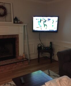 Mount-It! Corner TV Mount | Premium Swivel Full Motion Caddy Corner Wall Bracket for 37-63 inch Flat Panel Screens VESA up to 800x400, 132 lb Capacity, Black 53 6173BIYNunL