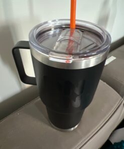 Tumbler Lid for 30 Oz Yeti Rambler, Old Style RTIC, Ozark Trails and more Cooler Cup, Sliding Splash Proof and Straw Friendly 1 Count (Pack of 1) 30 Ounce (Pack of 1) 21 6173MAnITzL