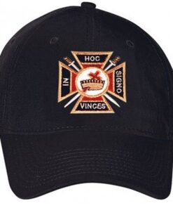 Logoz USA Knights Templar Masonic Hat One Size Black