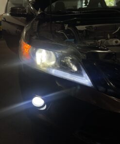 iJDMTOY Compatible With 2013-2015 Honda Accord Sedan, Set of Xenon White LED Even Illuminating Daytime Running Light Retrofit Kit, Fit Inside Parking Lamp Housing 43 6175fsOtpeL