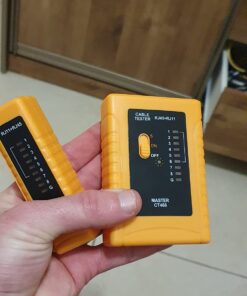 iMBAPrice - RJ45 Network Cable Tester for Lan Phone RJ45/RJ11/RJ12/CAT5/CAT6/CAT7 UTP Wire Test Tool 1-Pack RJ45/RJ11 Wire Continuity Tester 40 6177BbZ0cvL