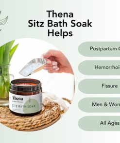 Best Organic Sitz Bath Soak for Postpartum Recovery Care New Mom Essentials & Natural Hemorrhoid Treatment, 100% Natural & Gentle with Pure Epsom & Dead Sea Salts Witch Hazel Lavender Essential Oil Sitz Bath Soak 1Pack 16 6177obqH7L