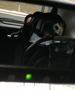 Shatterproof Baby Car Mirror, Fully View Infant in Rear Facing Car Seat - Newborn Safety, Crash Tested & Extra Wide, Crystal Clear, 100% Lifetime Satisfaction Guarantee, Easy Install by Cozy Greens 60 6178biSMxVL
