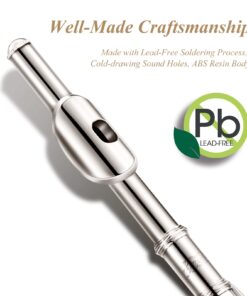 Eastar Piccolo Instrument for Beginners Students, Key of C Piccolo Flute, with Hard Case Cleaning Rod, Cloth, Swab and Gloves, 2-Piece, Silver Plated Piccolo, EPC-2S 14 6178fgkWLhL