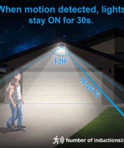 URPOWER Solar Lights Outdoor, 40 LED Motion Sensor Security Lights Solar Flood Lights Waterproof Solar Powered Outdoor Lights for Backyard, Fence, Deck, Patio, Garage (4 Pack) Medium 35 6179d64bmVL