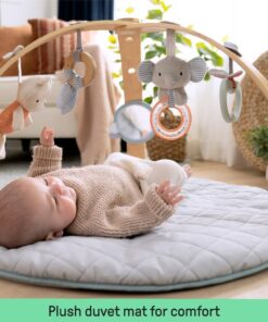 Alternative view of Ingenuity Cozy Spot Reversible Duvet Activity Gym & Play Mat with Wooden Bar - Loamy, Ages Newborn +