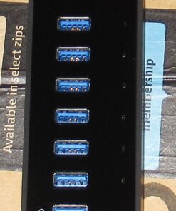 Anker 7-Port USB 3.0 Data Hub with 36W Power Adapter and BC 1.2 Charging Port for iPhone 7/6s Plus, iPad Air 2, Galaxy S Series, Note Series, Mac, PC, USB Flash Drives and More 35 617CY5QDJeL