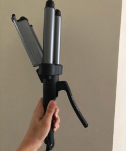 REVLON 3 Barrel Jumbo Hair Waver | Long-Lasting, Natural Looking Waves, (Grey) Grey 58 617DzE MVHL