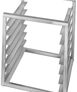 Channel Manufacturing RIR-7KD 7 Pan Aluminum End Load 20 1/2" x 23" x 23" Sheet / Bun Pan Rack for Reach-Ins - Unassembled