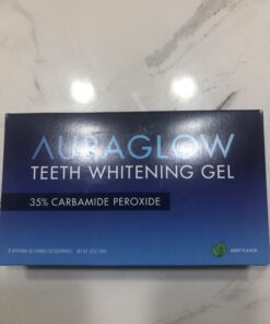 Auraglow 35% Teeth Whitening Gel Syringe Refill Pack, 35% Carbamide Peroxide, 30 Whitening Treatments, (3) 5mL Whitening Gel Syringes, Sensitive Teeth Whitening 43 617Gab4CxL
