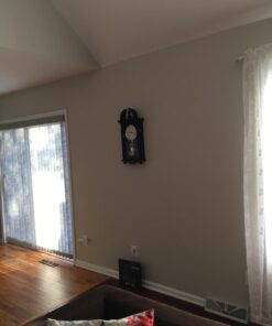 Pendulum Wall Clock Battery Operated - Hanging Grandfather Wall Clock with Pendulum - Quiet, Wood Pendulum Clock - Wooden Pendulum Wall Clock for Living Room Decor, Office & Home Décor Gift 23.5x9 Dark Wood 41 617KQIF aL 1