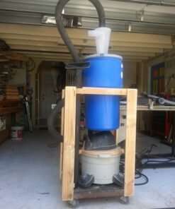 Eagle 14 Gallon High Density Polyethylene Lab Pack Barrel Drum with Metal Lever-lock Lid, 26.5" Height, 15" Diameter, Blue, 1610MB 50 617Lbc6xO9L