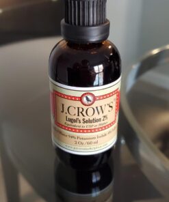 J.CROW'S® Lugol's Solution of Iodine 2% 2oz Unflavored 2 Ounce (Pack of 1) 35 617MZTxfbdL