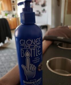 Gloves In A Bottle Shielding Lotion (One- 2 fl oz-60 ml & One - 8 fl oz-240 ml) With Pump Great for Dry Itchy Skin! Grease-less and Fragrance Free! 34 617O zjBepL 2