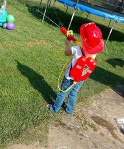Prextex Fireman Backpack Water Guns for Kids w/Fire Hat | Water Toys Big Water Gun | Super Fast Squirt Water Blaster| All Ages Kids & Adults | Play Range Water Gun for Pool Party Favors Includes fireman hat 44 617QHcBLSL 2