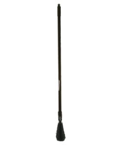 Rubbermaid Commercial 6374 7-1/2" Length x 2" Width x 35" Height, Black Color, Polypropylene Lobby Broom with Vinyl Coated Metal Handle 12 617RNHHJisL